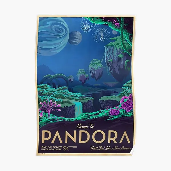 

Современная картина «Escape To Pandora», декоративный постер, Настенная роспись, винтажное украшение для комнаты, смешное настенное искусство для дома, без рамки