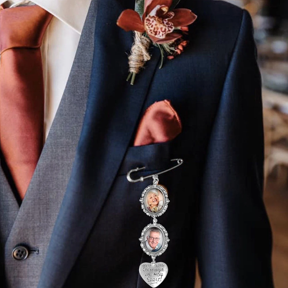 باقة الزفاف صورة تذكارية سحر دبوس بروش قلادة لقضاء عطلة التخرج #6