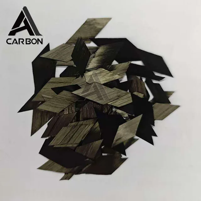 

6mm 10mm 15mm Diamond Carbon Fiber Quadrilateral Strands, Carbon Fiber Material, Stretchable Flakes for Industrial Usage