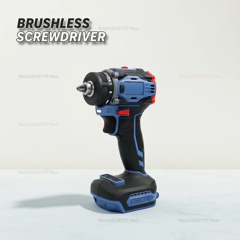 

Бесщеточная электрическая отвертка 1/4 дюйма, 4000 об/мин, 21+1 скорость, двухскоростная, беспроводная дрель, совместимая с аккумулятором Makita 18В, для DIY