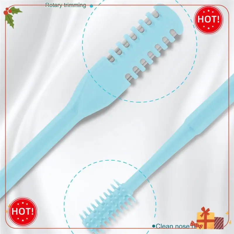 ABLE-2-в-1 машинка для стрижки волос на носу, двухсторонний нож для волос в носу, портативное руководство 360° °   Вращающийся триммер для волос в носу