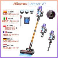 Laresar V7 500W 50000Pa Discharge Battery vacuum cleaner Handheld Smart Home Appliance Removable Battery Dust mug