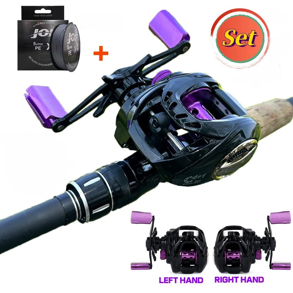 Lure Fishing Ree 4+1BBs 8KG Max Drag Super Light Weight Baitcasting Reel With Line Magnetic Brake System Freshwater Fishing Coil 