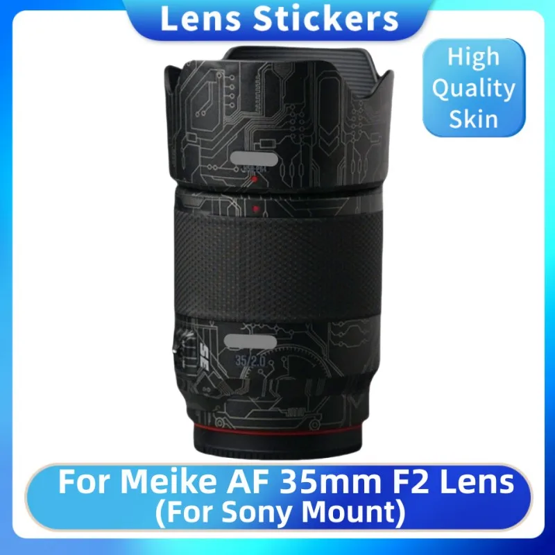 

For Meike AF 35mm F2 Decal Skin Vinyl Wrap Film Camera Lens Body Protective Sticker Coat ( E Mount ) AF35F2