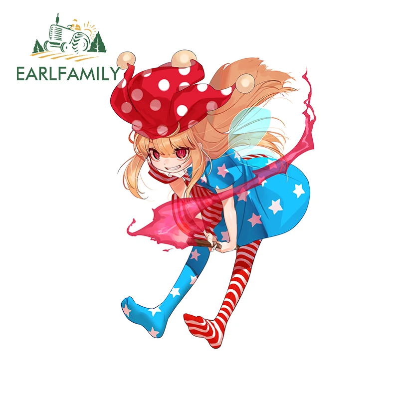 EARLFAMILY 13 см X 9,1 см для Touhou, виниловые наклейки для автомобиля, индивидуальные устойчивые к царапинам окно, багажник, сноуборд, кемпер, наклейка, украшение