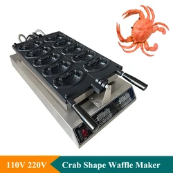 3000W 5pcs Crab Shape Waffle Maker Machine Crab Bread Waffle Maker Machine Non-stick Coating Crab Waffle Machine