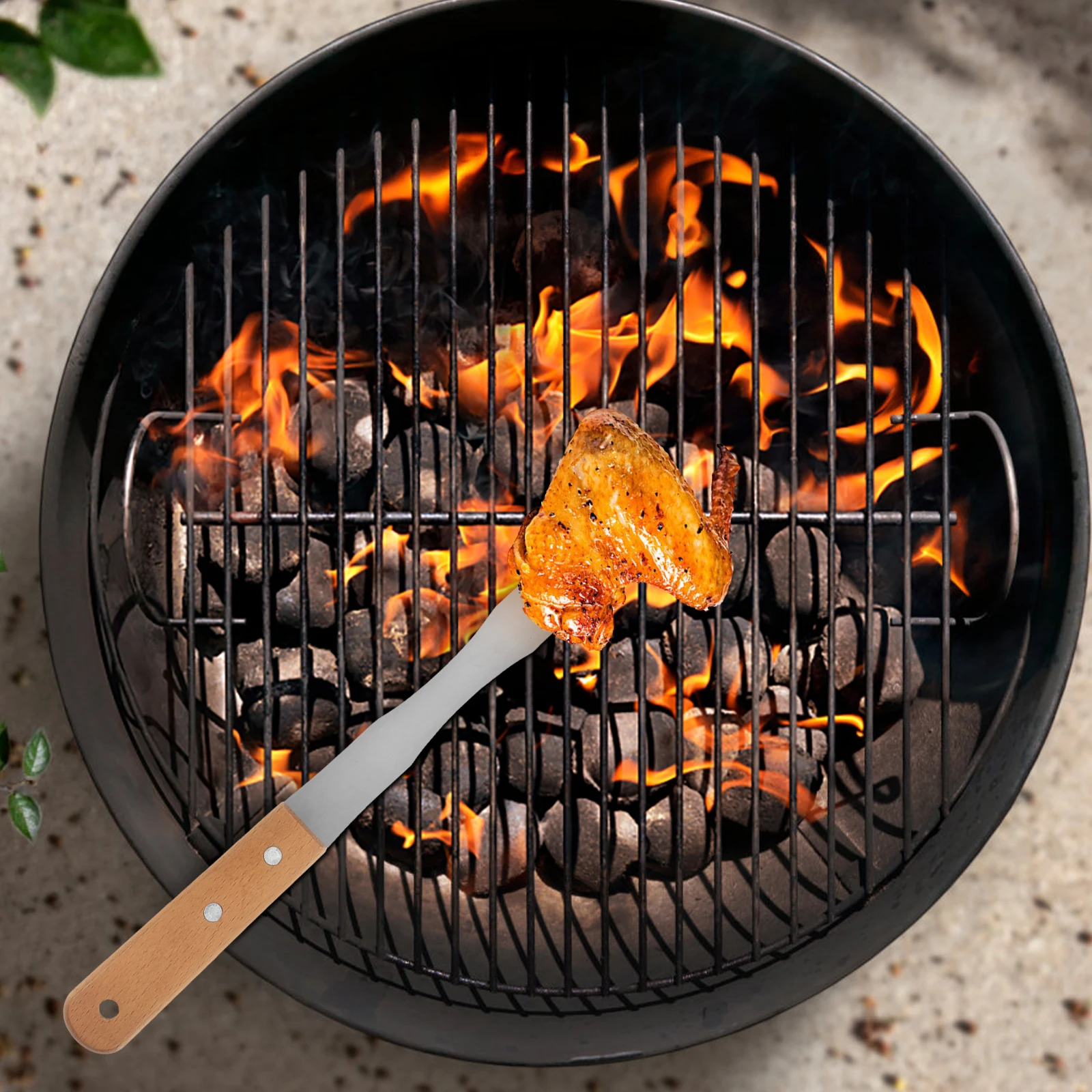 

2 шт. вилка для барбекю, фоли, смешивание, жареная курица, резьба, вилки для фондю, нержавеющая сталь, удлиненная