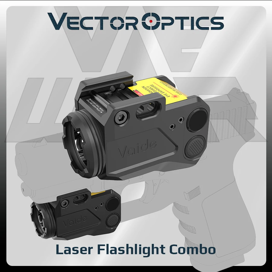 Vector 2007 Tactical Led Laser Flashlight Powerful Mini 500 Lumens 3 Brightness Levels for Patrol Hunting