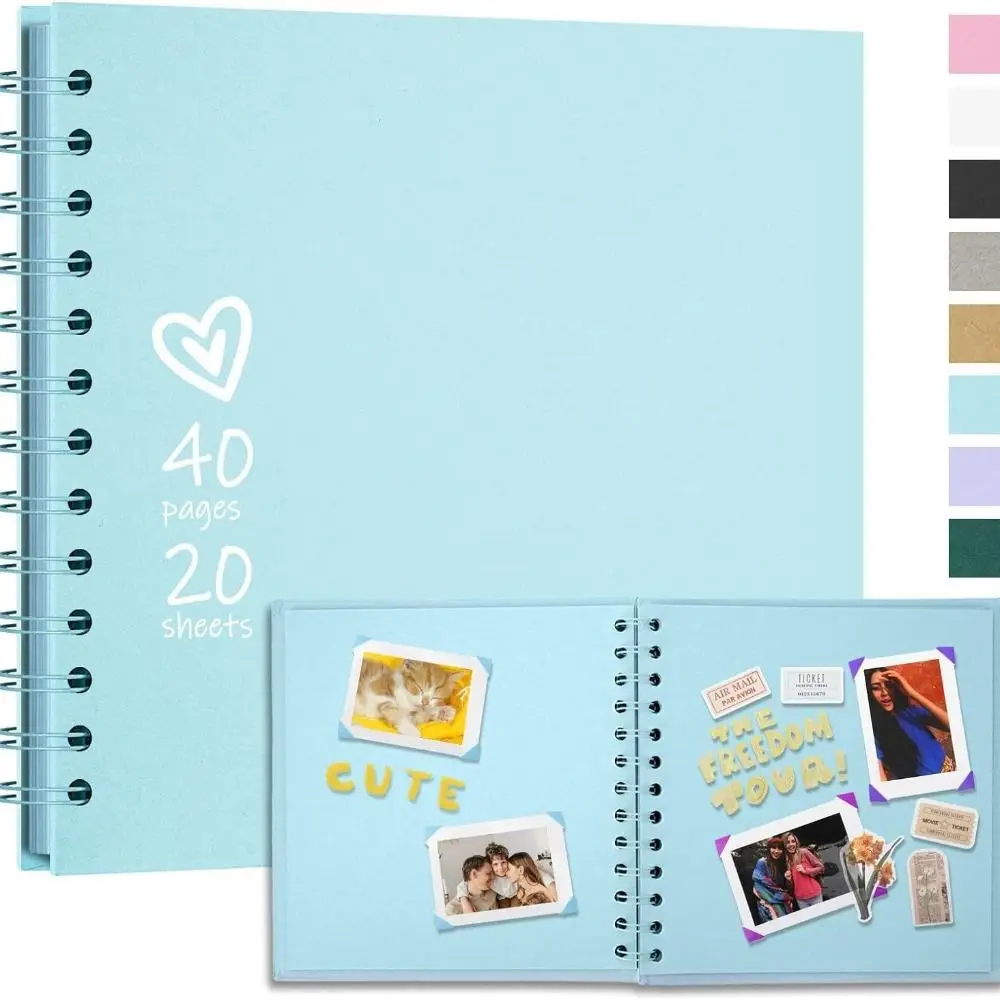 

DIY Handmade Kraft Paper Scrapbook Graffiti Simple Commemorative Album Creative Multifunction Card Book Wedding Photo