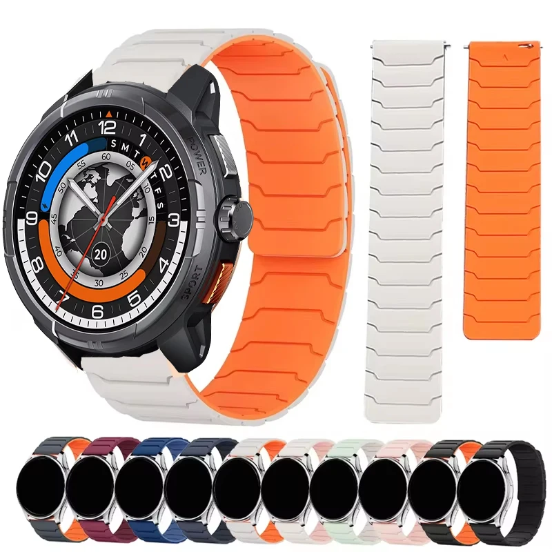 �y�Z�[�����zHAYLOU�\�[���[�E���g���X�}�[�g�E�H�b�`�AHAYLOU Watch 4 4S/Solar 5 RS5 R8 S8 S6 RT2 RT3/GSTLite�Ή� 22mm �}�O�l�b�g���V���R���X�g���b�v