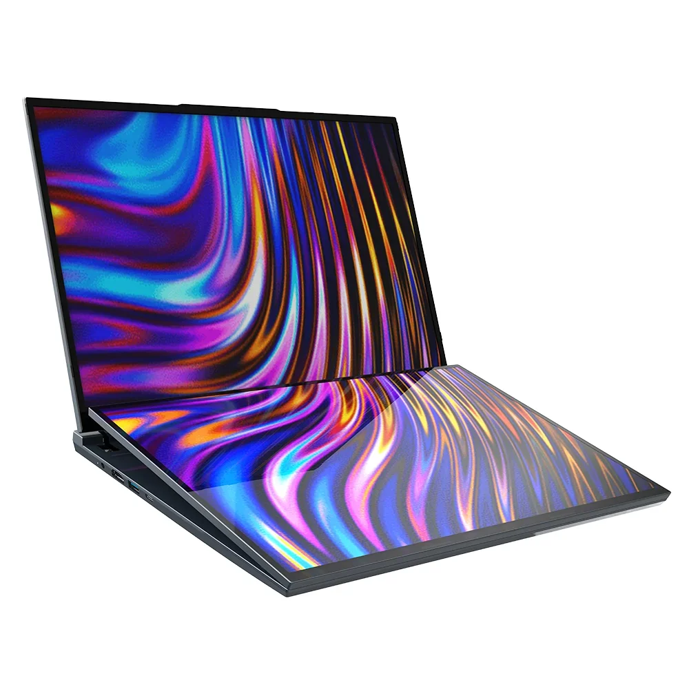 

Core I7 12th Brand New Dual Screen Notebook Computer Business Laptop 16+16inch Touchscreen DDR4 16GB SSD 1TB