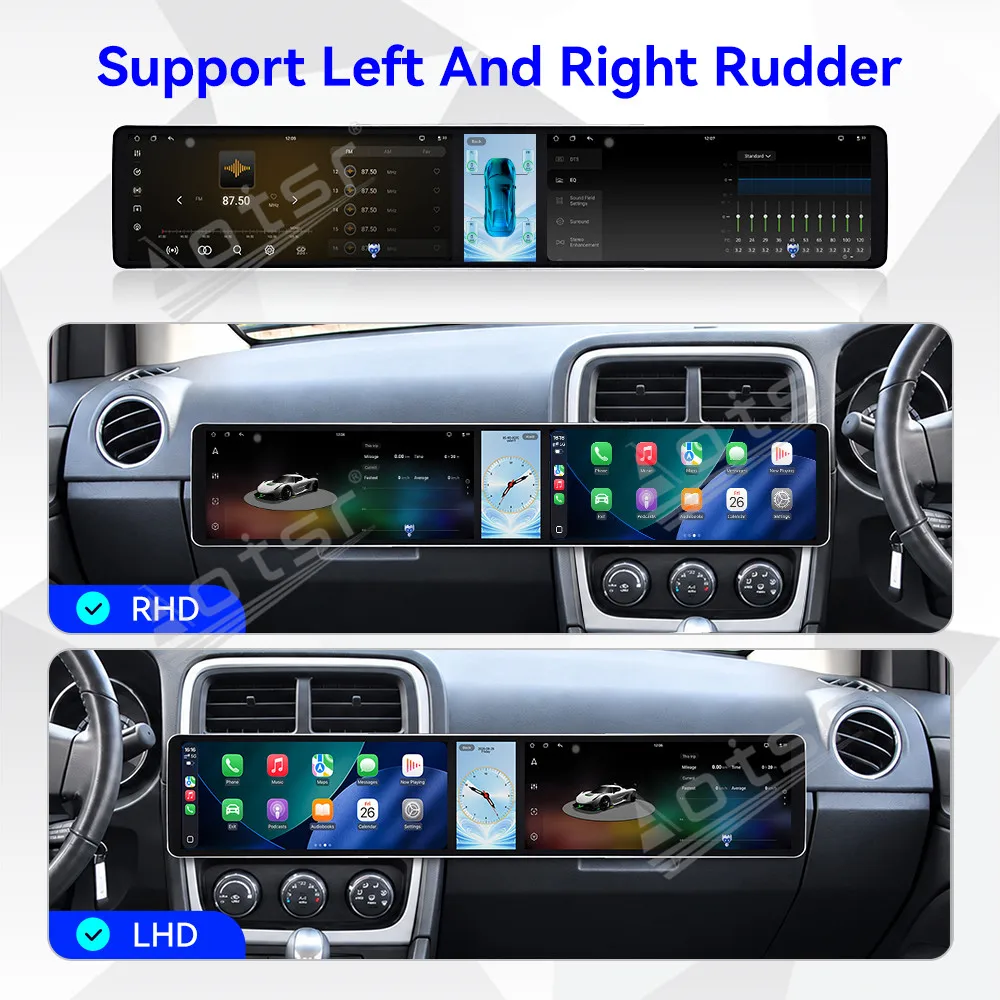 Triple Screen Android Car Radio For DODGE CALIBER 2010~2012 Automotive Multimedia Player GPS Navigation CarPlay Auto Head Unit