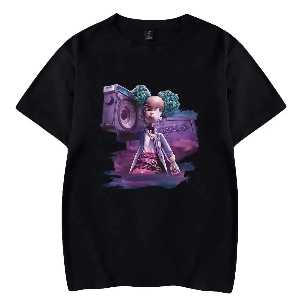 

Wendell & Wild Comédia Dos Desenhos Animados Merch Impressão T-shirt 2022 Unisex Casual Manga Curta Streetwear Tee 2024