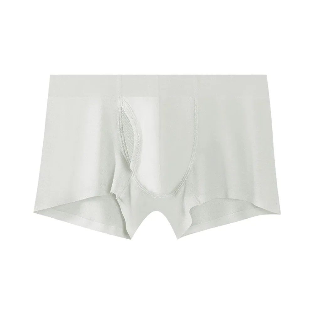 Varicocele Support Underwear for Men Trunks Style Mid Waist with Breathable Polyester Spandex and Anatomical Pouch Separation