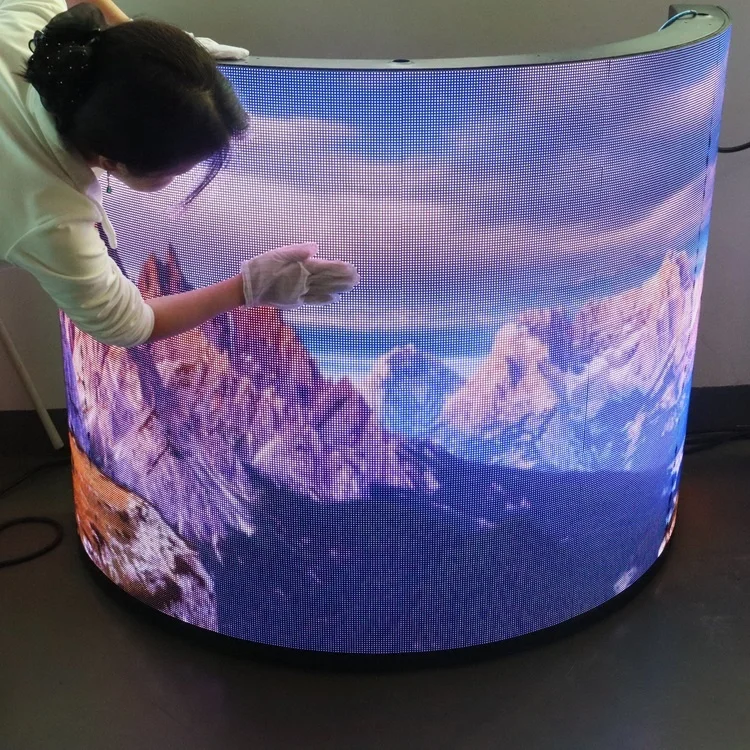 Outdoor Flexible LED Screen Advertising Modular Led Digital Displays Flexible Led Film Screen Display Outdoor Waterproof Panels