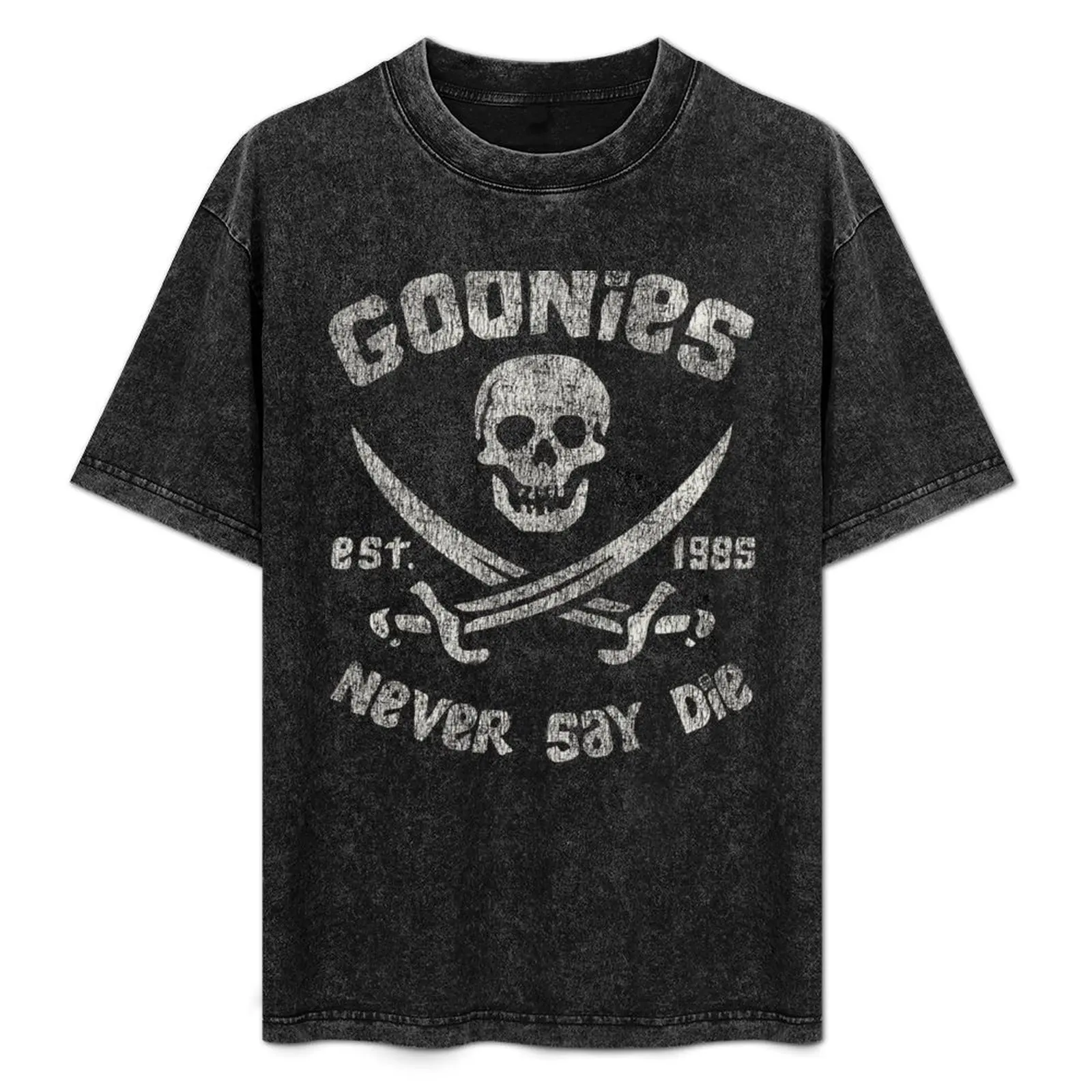 

The Goonies Never Say Die Worn Out T-Shirt vintage anime shirt sports fans big and tall t shirts for men