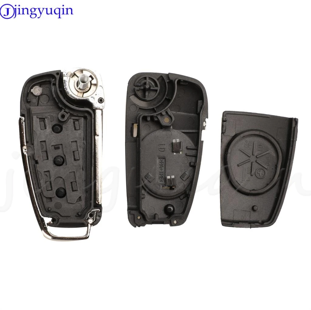 jingyuqin Remote Case Shell For Audi A2 A3 A4 A6 A6L A8 CTS59 New Hot 3 Buttons Folding Key