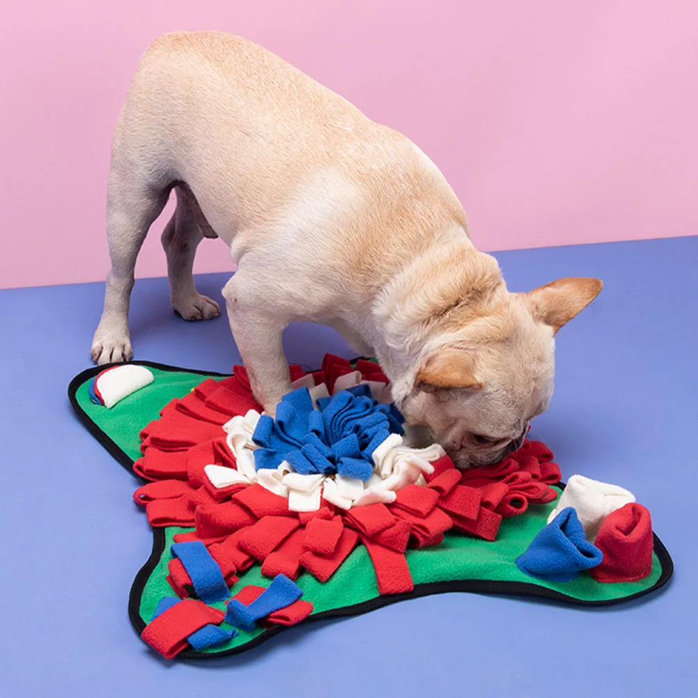

Sniffing Polar Dog Nose Training Fleece Training Mat Pet Supplies Feeding Treat Dispenser Nose Work Mat Dog Accessories