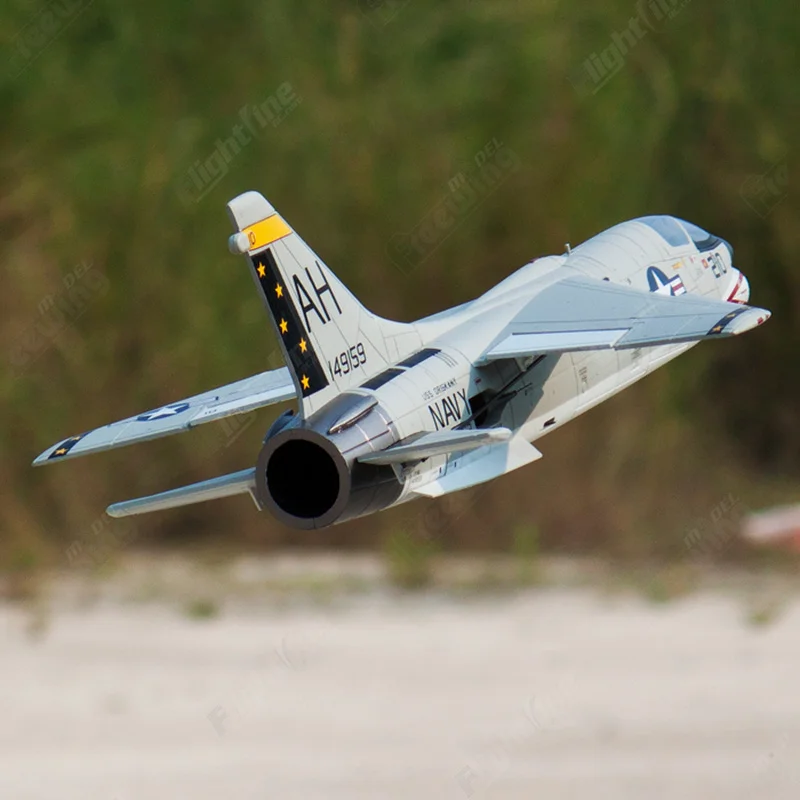 Freewing 64mm F-8E CRUSADER RC Airplane Toy Remote Control Fixed Wing Model Aircraft Crossbow Warrior Hobby Item