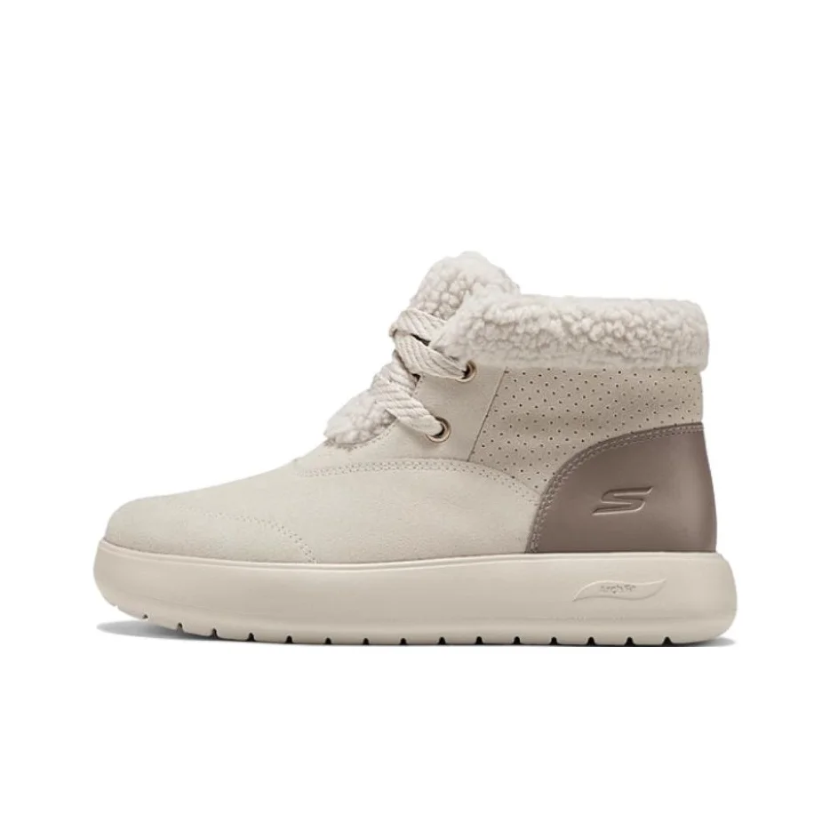 Skechers ARCH FIT HORIZON, calzado térmico resistente a la abrasión, con plantilla para aumentar la altura, modelo 144722-NAT.