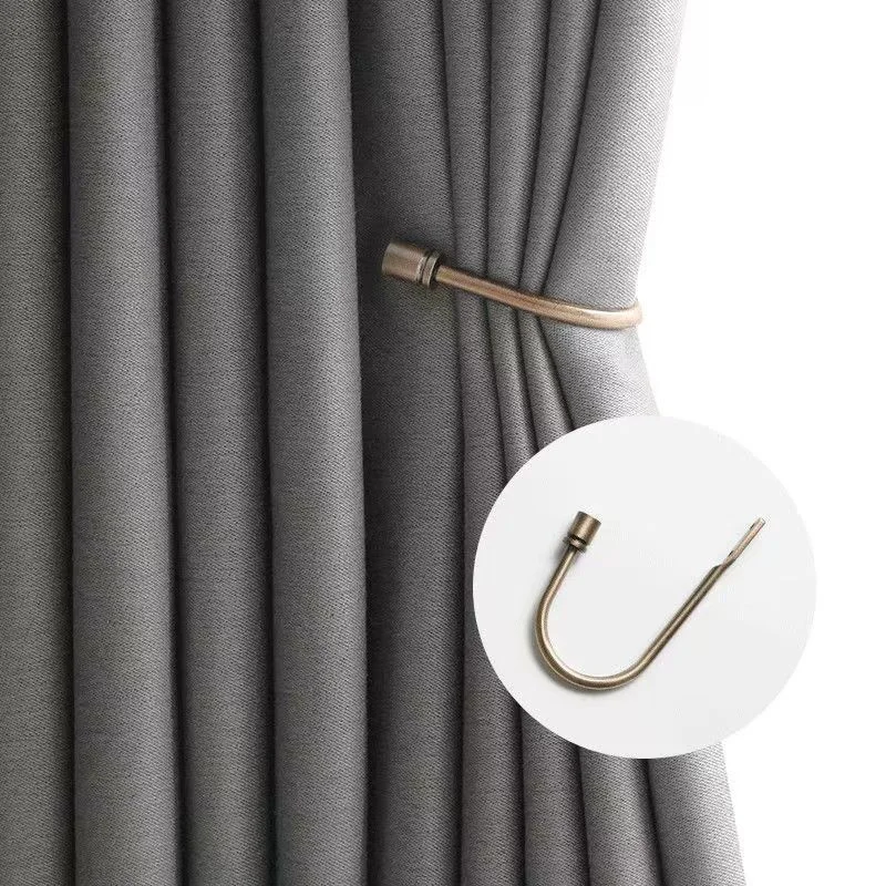 U-shaped Wall Curtain Hook Vintage Solid Curtain Buckles Holdbacks Decoration Curtain Hangers Hardware For Living Room