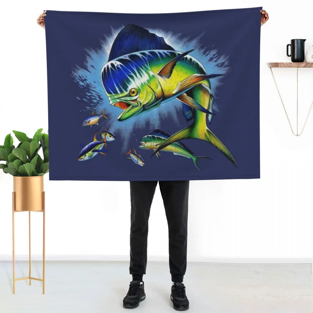 Bull Dolphin Throw Blanket Plaid Stuffeds Sofas Thermal Luxury St wednesday Blankets