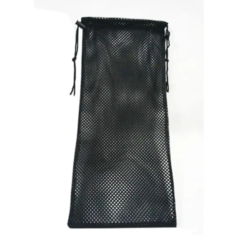 Outdoor Mesh Pouch Drawstring Bags Nylon Storage Sack Diving Snorkeling Fins Footwear Device Organization Accessories