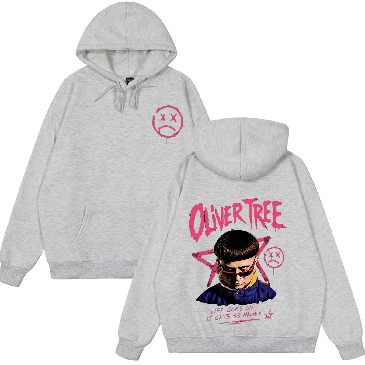 Oliver Tree Liee Goes on It Gets So Heany 2026 Tour Hoodie Men Women Fashion Hip Hop Casual Pullover Winter Oversized Clothing
