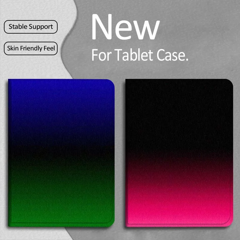 

Hot Gradient Pink Background For Apple iPad Pro Air 13 2 7th 6th 2025 M2 M3 M4 M512.9 13 inch Foldable Tablet Case Gift