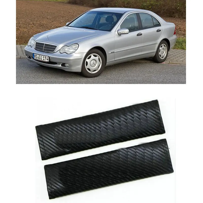 

Carbon Fiber CF style Safety Seat Belt Cover For mercedes w203 w204 w205 w211 cla CLK CLS GLA-CLASS M-CLASS R-CLASS S-CLASS