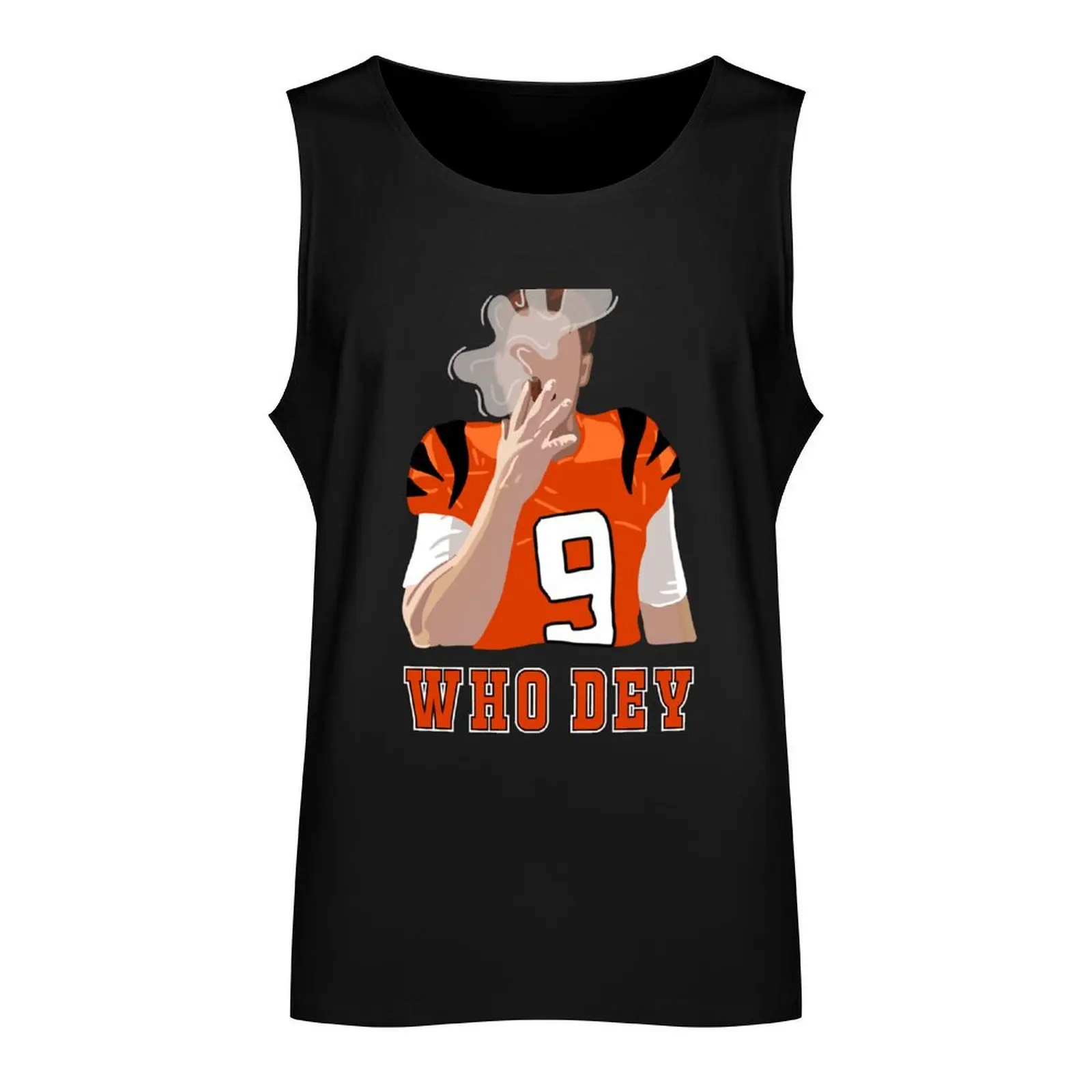 WHO DEY Joe Burrow Tank Top Men's summer clothes 2025 bodybuilding men clothes Men sleeveless tee T-shirt men