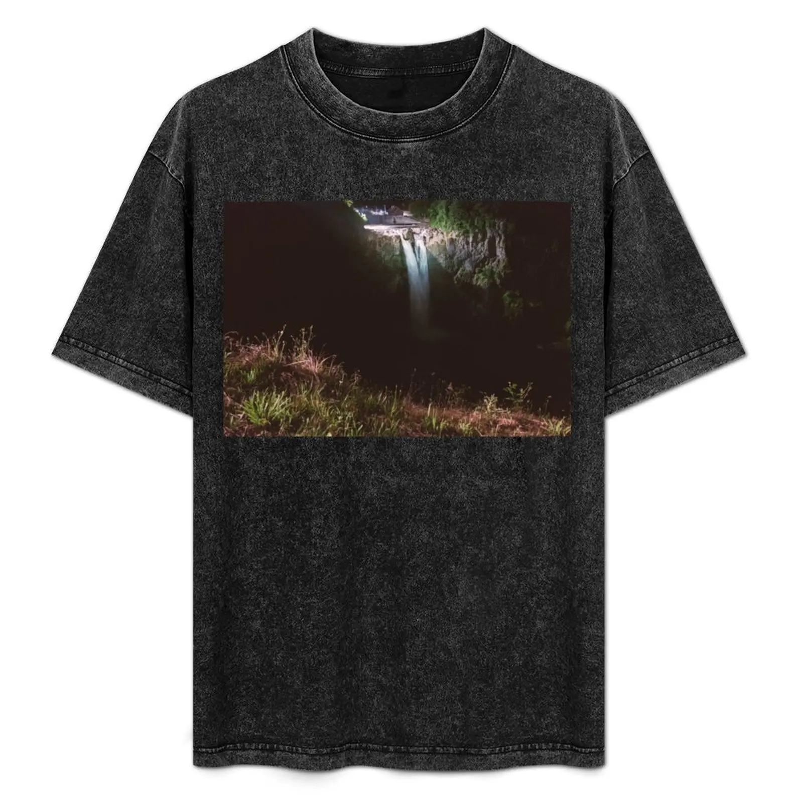 

Snoqualmie Falls Night / Great Northern T-Shirt summer clothes Anime t-shirt mens t shirts pack