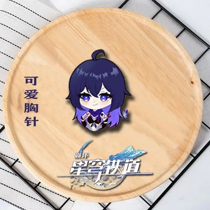 Anime Honkai: Star Rail Li Sushang Clara Seele Qingque March 7th Herta Asta Cosplay Brooch Pendant Badge Xmas Gift Decoration