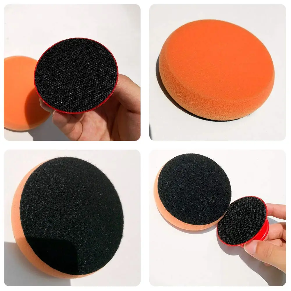 Car Wax Applicator Pads Kit, Soft Sponge Applicator Foam Waxing Pad with Grip Handle for Automative Polishing Cleaning, Waxing