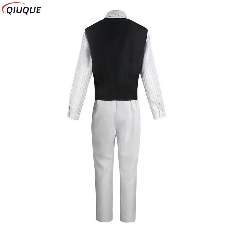 Anime Bungo Zwerfhonden Gewapende Detectivebureau Osamu Dazai Cosplay Kostuum Pruik Volledige Set Voor Mannen