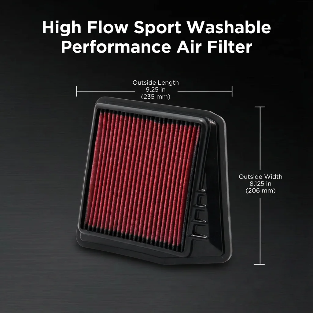 

Для Acura TSX CL9 CU2 2.4L Honda Accord IX CP CU 2.4L 2008-2015 Высокопроизводительный спортивный моющийся воздушный фильтр 33-2430