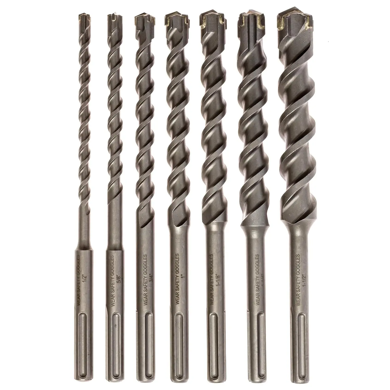 

7 Piece Carbide Tipped BIT, Masonry Drill Bit Set, SDS Max!!!