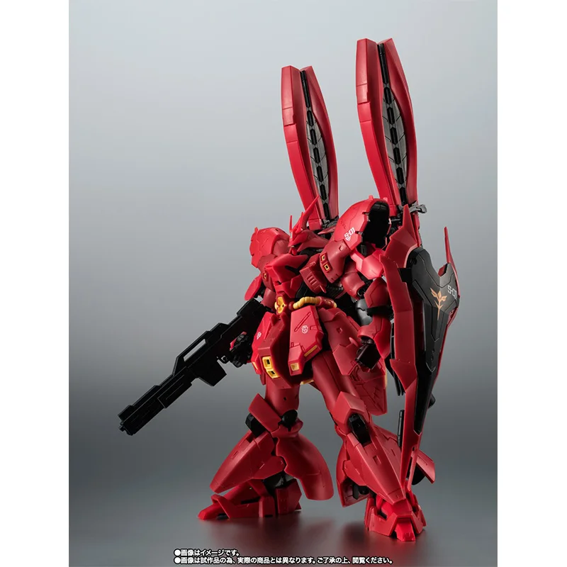 Bandai Namco Robot Spirits MSN-04FF Sazabi with Double Horn Funnel Anime Original Action Figure Gundam Model Toy Gift Collection