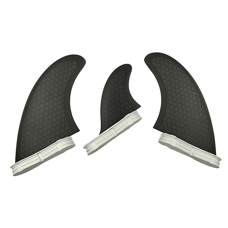 T1 UPSURF FCS Ⅱ Surfboard Fins Fiberglass Surf Fin Performance Glass Surf Tri Set 2+1 Fins Honeycomb Quilhas Thruster(3 Fins)