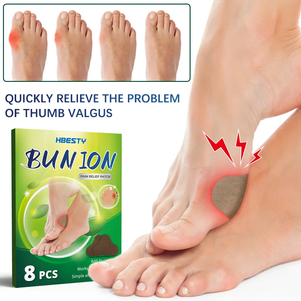 8pcs Herbal Bunion Joint Patch Effectively Relieve Fatigue Soreness Stickers for Body Health Treatment