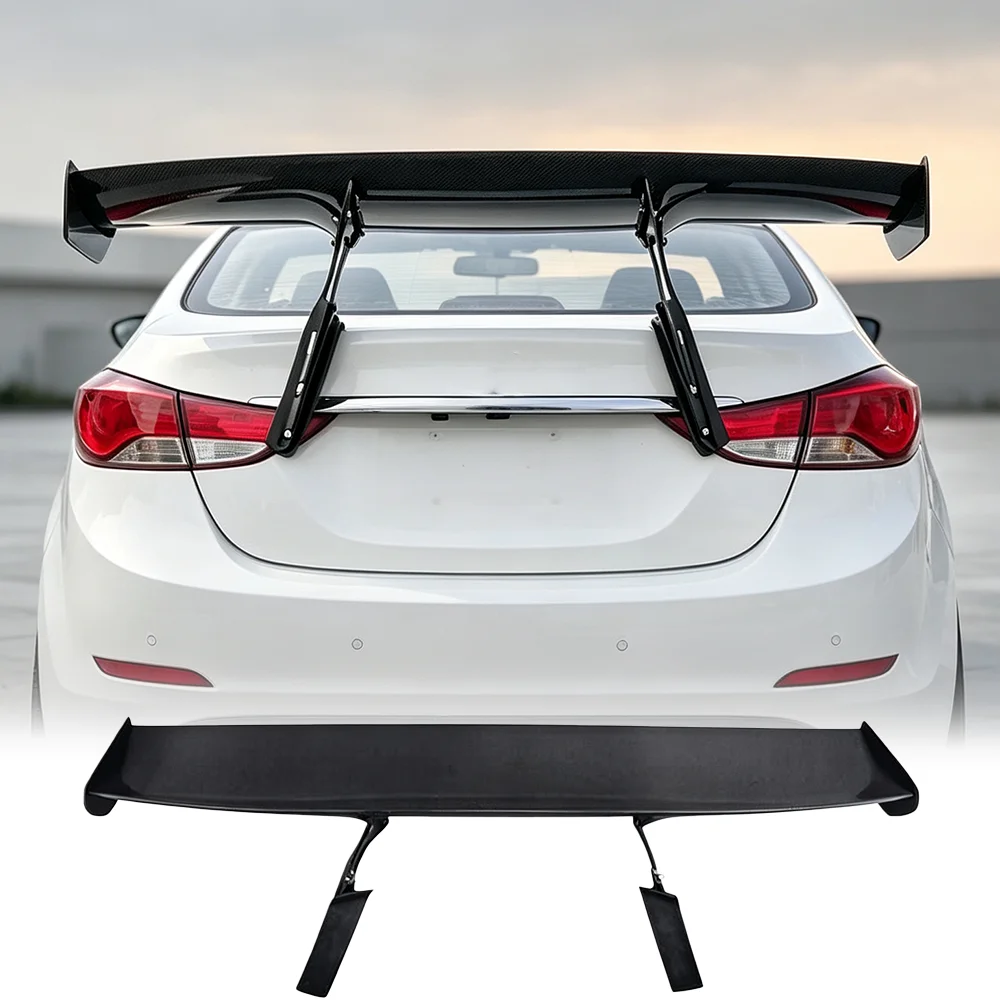 for modern Elantra MD Avante MD 2011-2016 genuine carbon fiber rear spoiler luggage compartment rear wing coupe modification 3