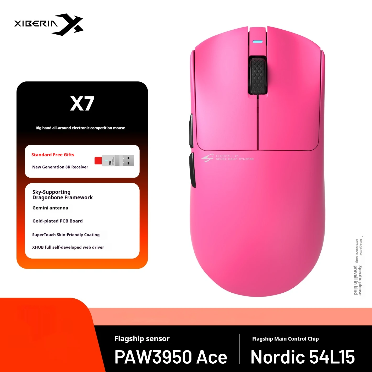 XIBERIA X7/X7 PRO MAX Mouse Tri Mode Wireless Magnetic Base