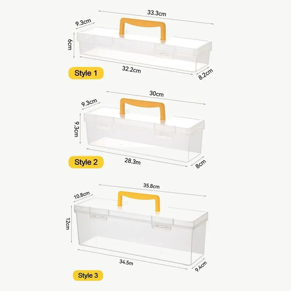 Large Capacity Hardware Tool Box Transparent Impact-resistant Storage Screw Box PP Plastic Multifunctional Tool Storage Box