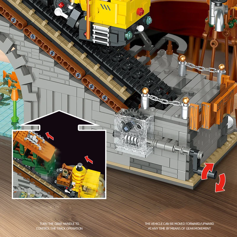 

Creative Industry Architecture Mining Scenario Model Sets Building Block Rack Railway Construction Brick Educational Toys