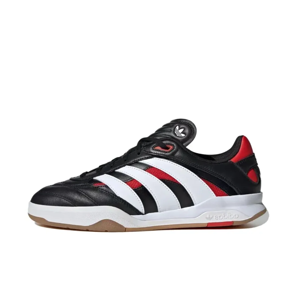 Adidas PREDATOR MUNDIAL Comfortable shock-absorbing casual running shoes Men's and women's sports shoes Black White colorway