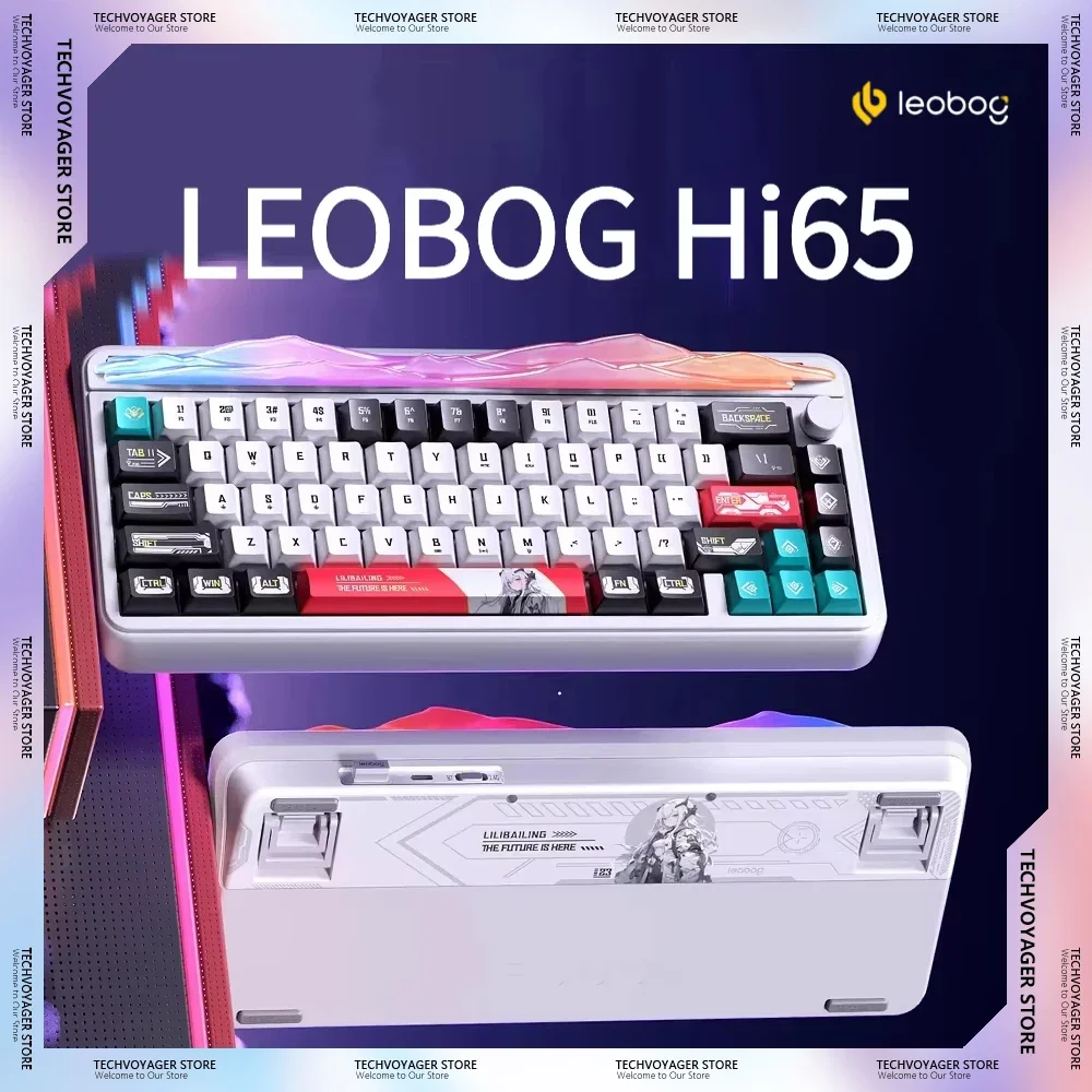 LEOBOG Hi65 Mechanical Keyboard Hot Swap RGB Gasket Aluminum Alloy Custom Wireless Tri-Mode Gaming Keyboards PC E-Sports Gifts