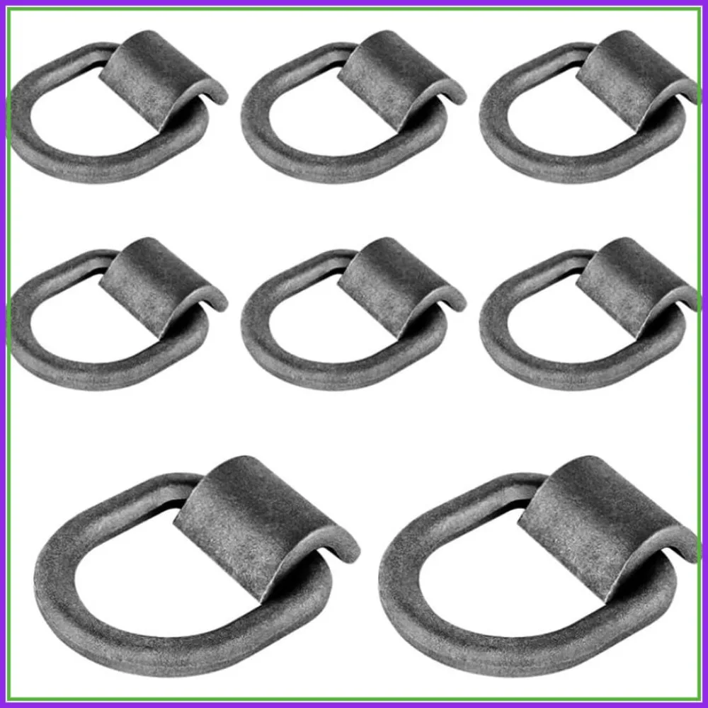 

3/4 Weld On D Ring Heavy Duty Weldable Trailer D-Rings Tie Down for Trailers Breaking Load 26500lbs