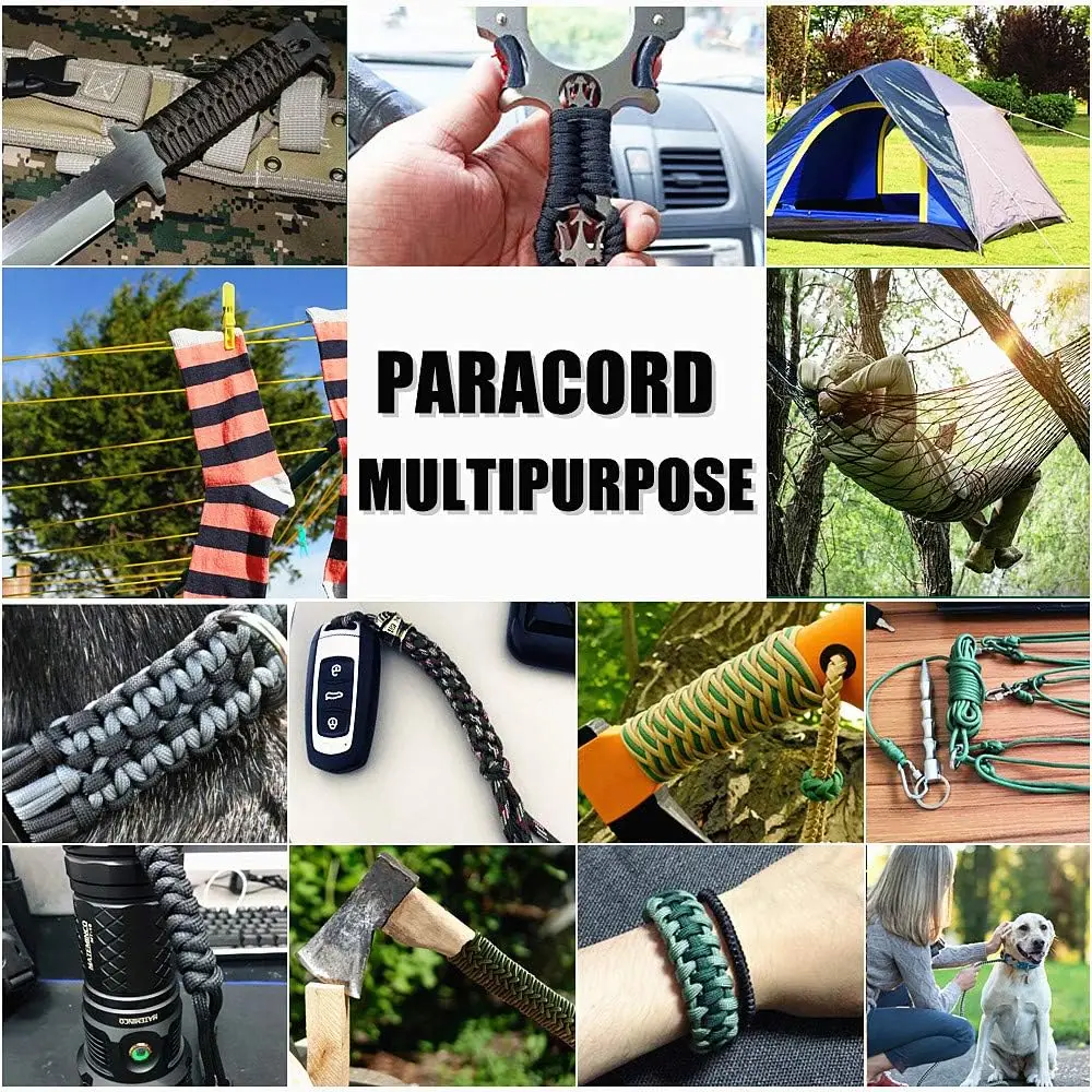 550lb Paracord 30m 7 Strang Fallschirmschnur 4mm Outdoor Survival Notfall Lanyard Seil für Camping Wandern DIY Herstellung – Detail 2
