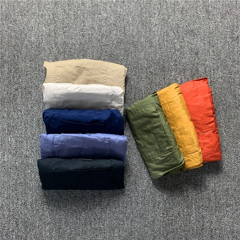 

Casual Elastic Waist orts Five-Piece Pants Faionable Ci Sle Workwear Summer Season Straight Leg Basic Color Youthful ...