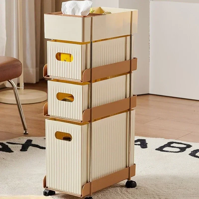 خزانة تخزين متشققة، عربة فجوة متنقلة بجانب السرير من نوع الدرج، حقيبة مدرسية منزلية متعددة الوظائف، رف تخزين الكتب